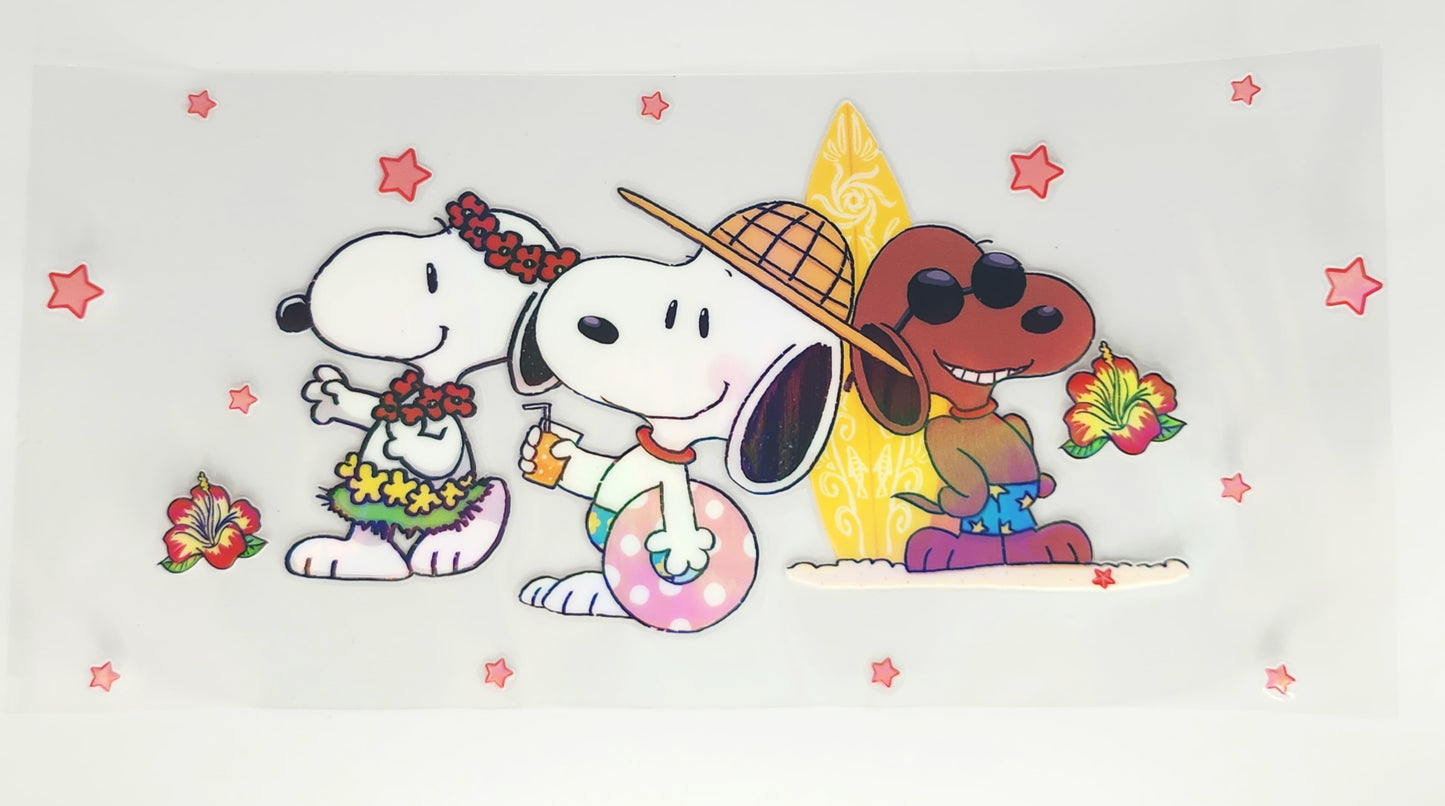 Holographic Snoopy Decal