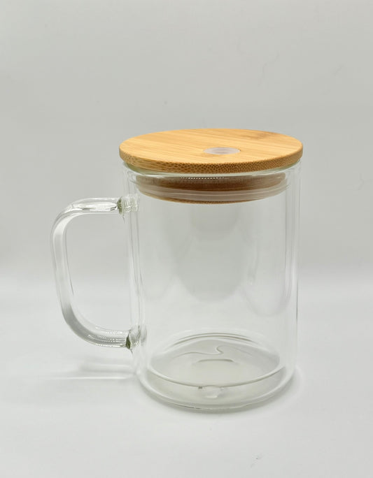 15oz Glass Snow Globe Mug